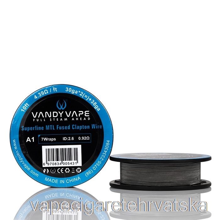 Vape Hrvatska Vandy Vape Superfine Mtl Wire Spools - 10ft 2.37ohm Ss Fused Clapton Wire